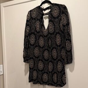 Altar'd State Black and Gold Dress